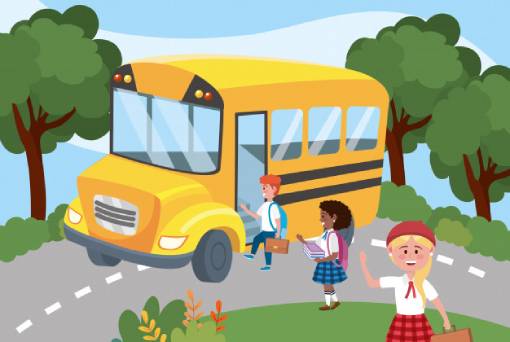 Transport Scolaire avec enfants